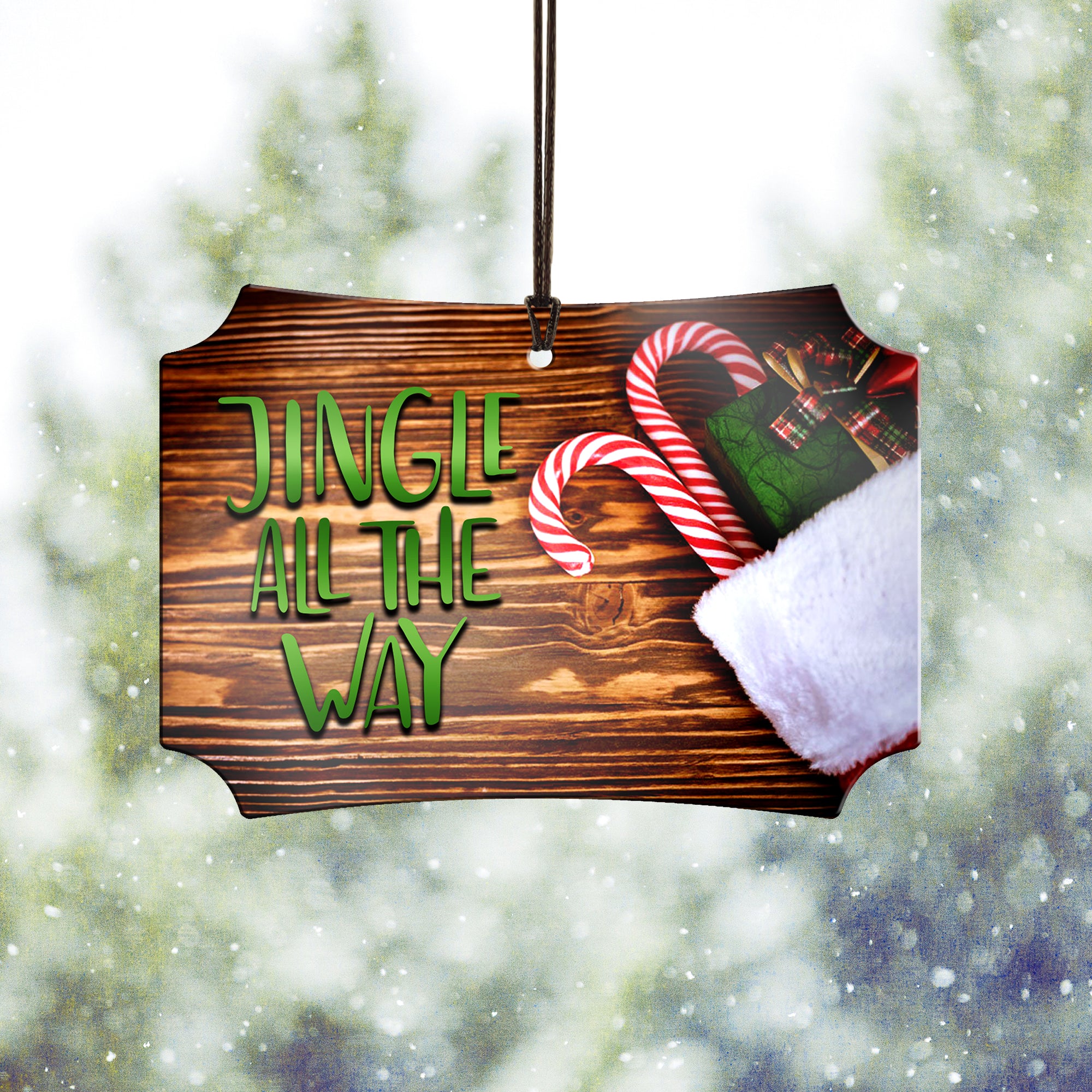 Christmas Collection (Jingle All The Way) Hanging Metal Print AMBERL074