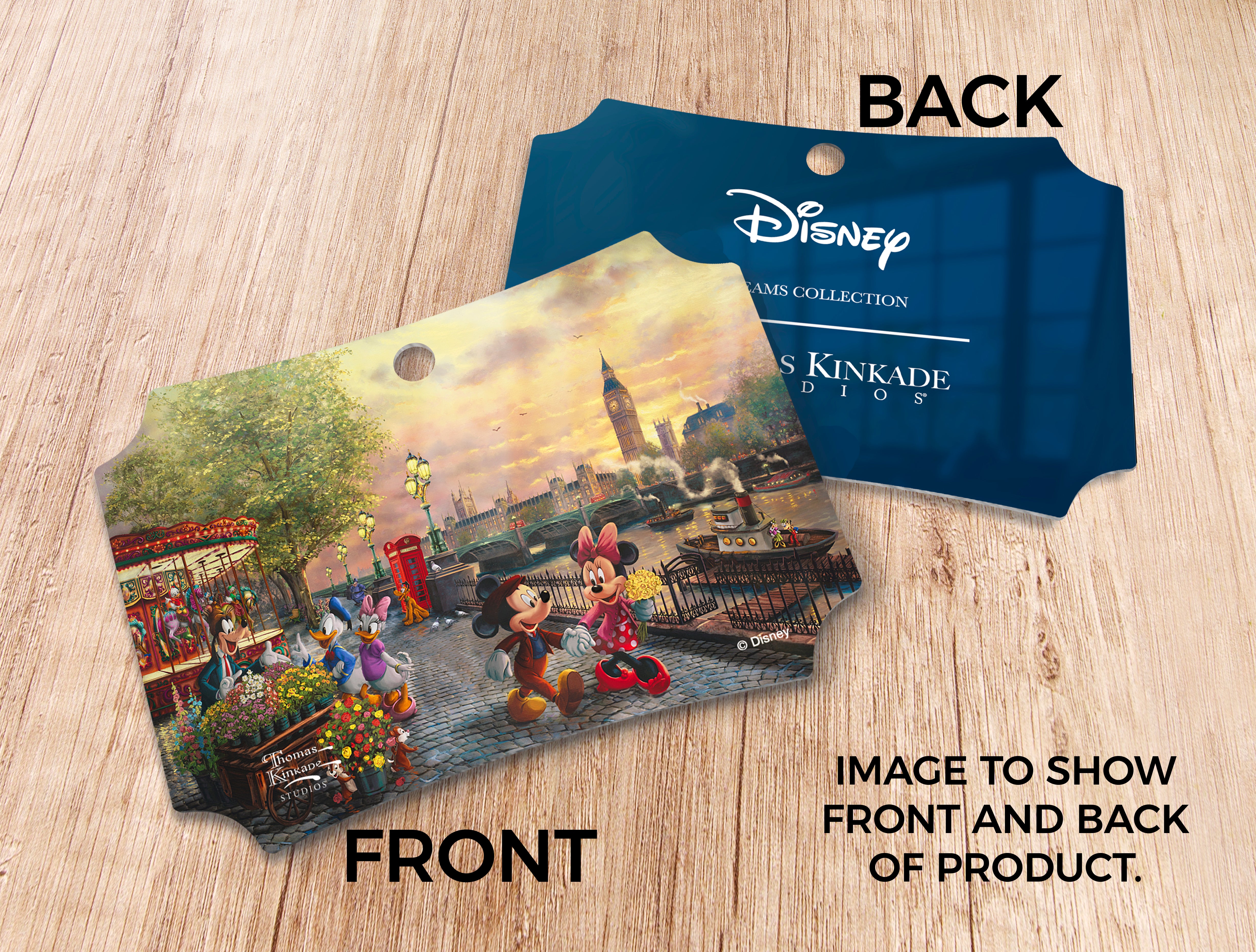 Disney (Mickey and Minnie Mouse in London) Hanging Metal Print AMBERL143