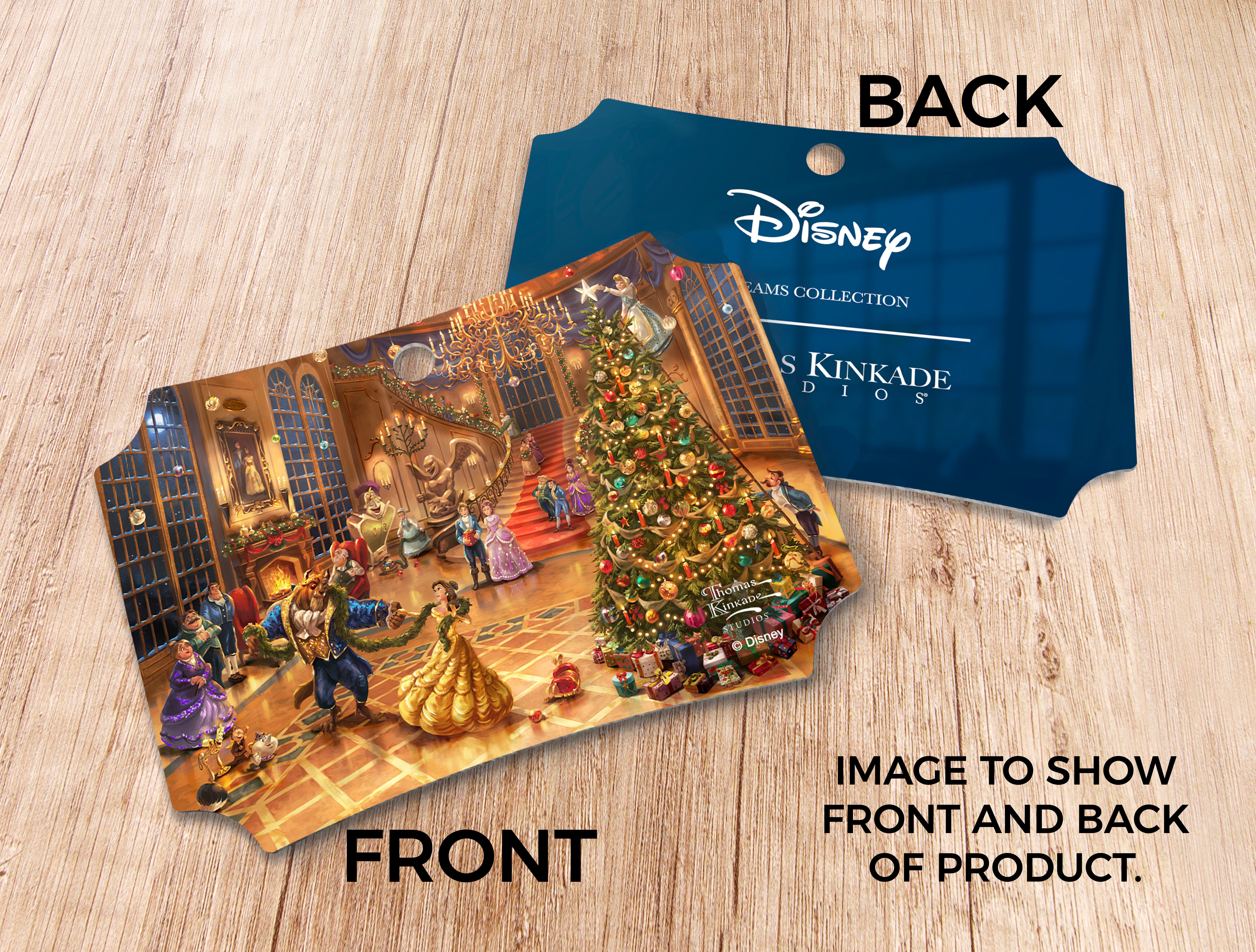 Disney (Beauty and the Beast Christmas Celebration) Hanging Metal Print AMBERL144