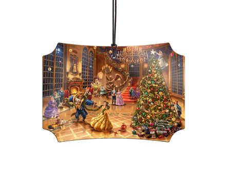 Disney (Beauty and the Beast Christmas Celebration) Hanging Metal Print AMBERL144