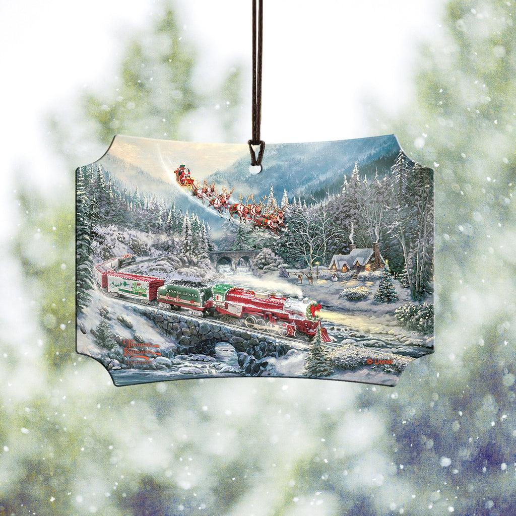 Thomas Kinkade (Lionel - Christmas Light Express) Hanging Metal Print AMBERL145