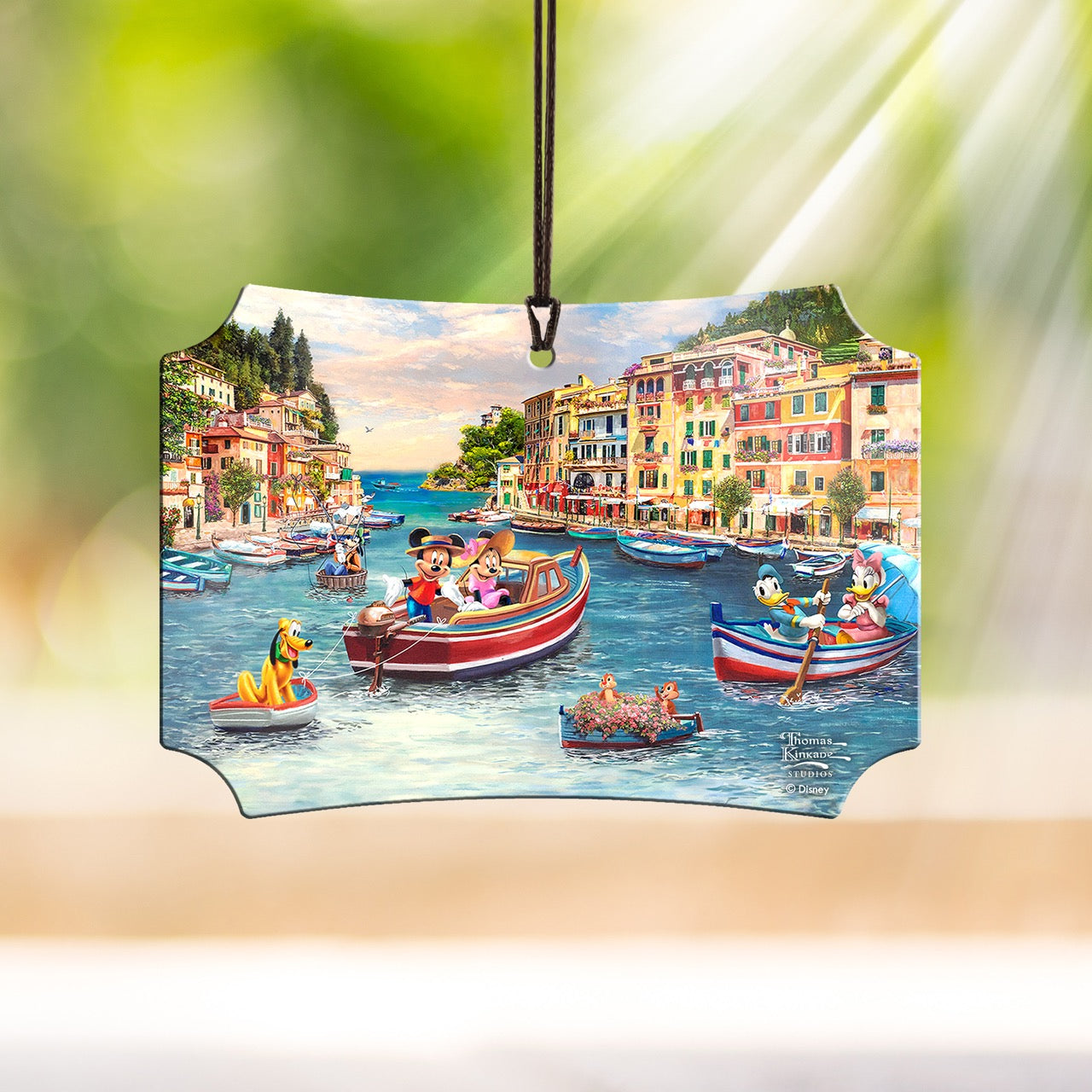 Disney (Mickey & Minnie in Italy) Hanging Metal Print AMBERL160