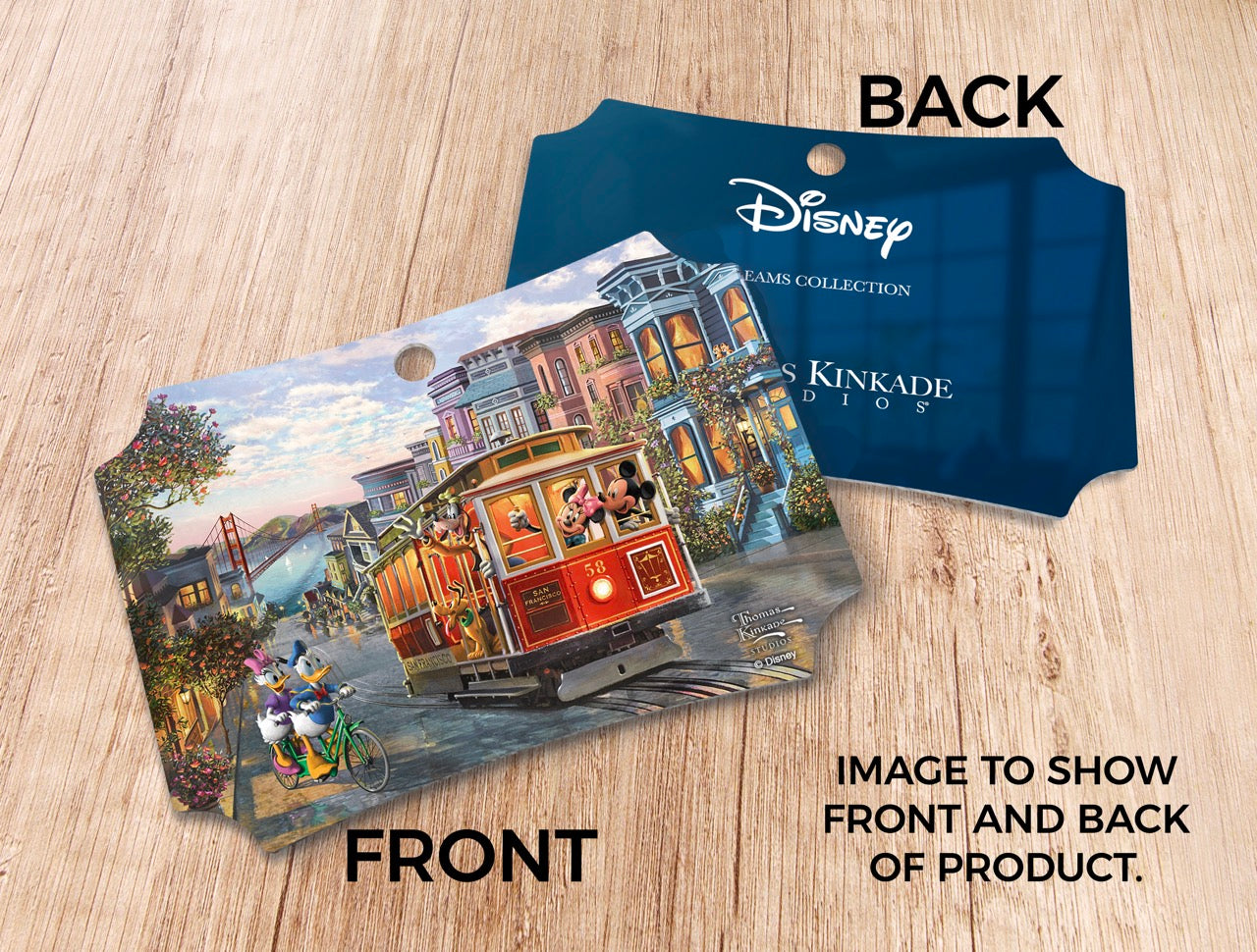 Disney (Mickey & Minnie in San Francisco) Hanging Metal Print AMBERL161