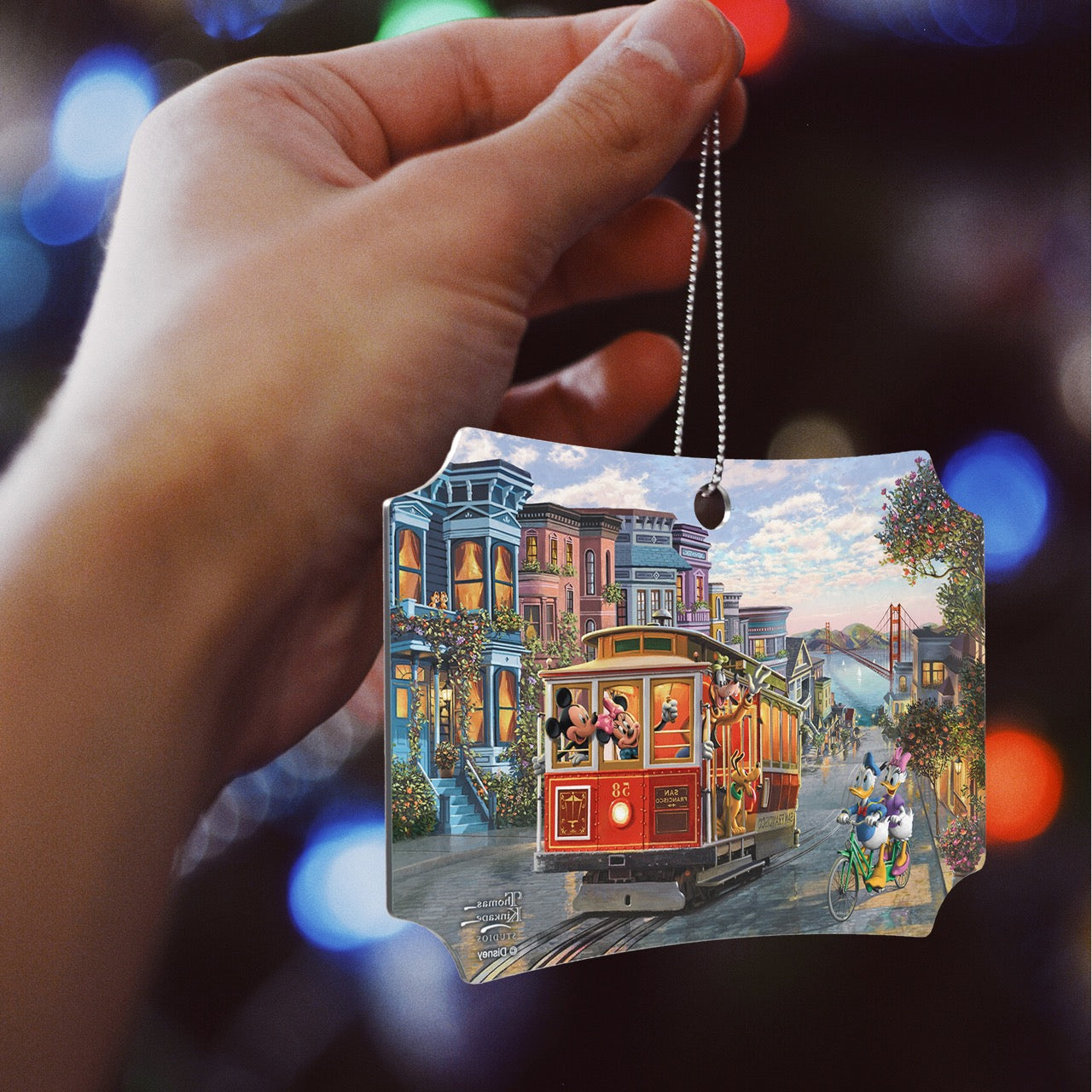 Disney (Mickey & Minnie in San Francisco) Hanging Metal Print AMBERL161