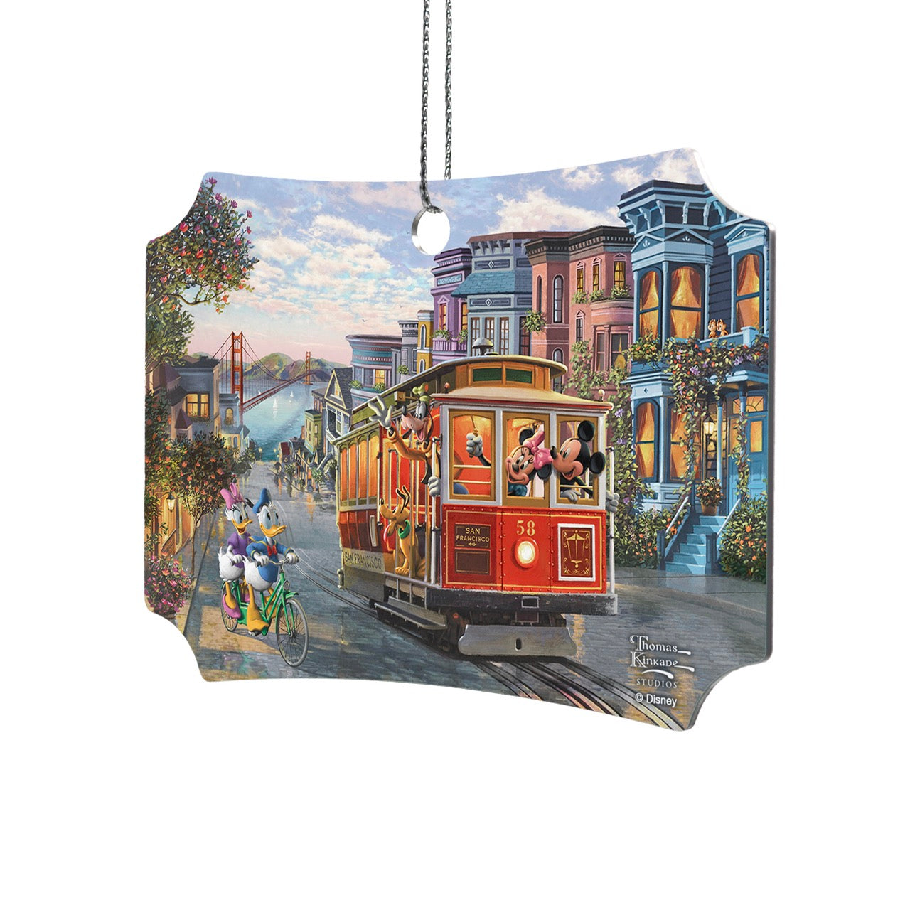 Disney (Mickey & Minnie in San Francisco) Hanging Metal Print AMBERL161