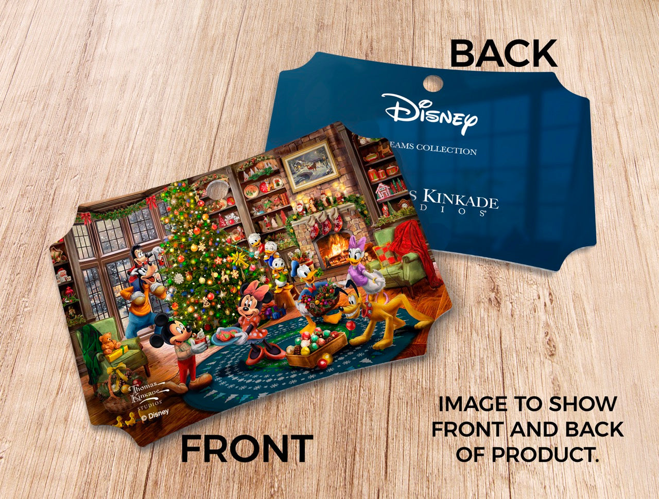 Disney (Mickey and Minnie Trimming the Tree) Hanging Metal Print AMBERL165