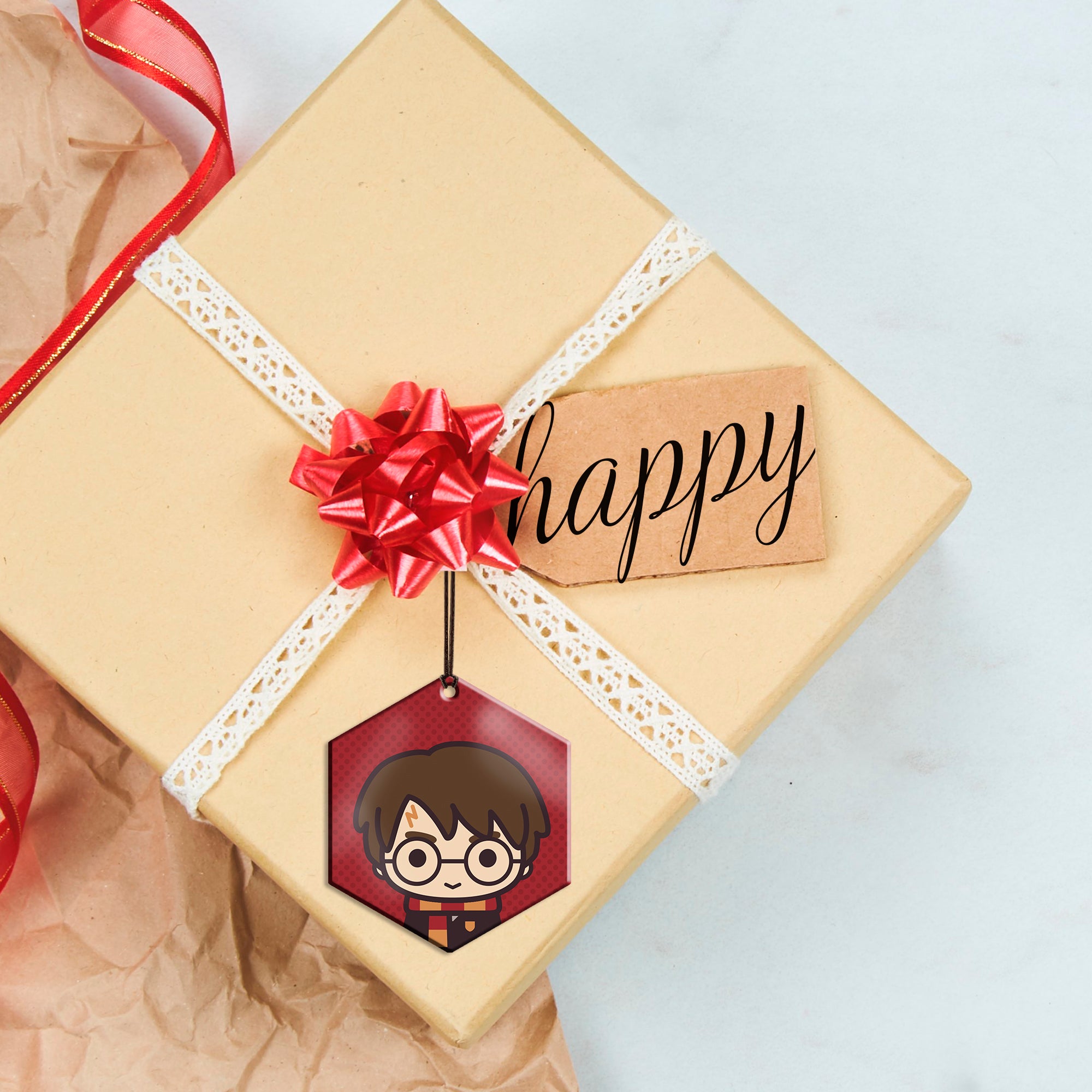 Harry Potter (Harry Potter - Chibi Cartoon) Hanging Metal Print AMHEX091