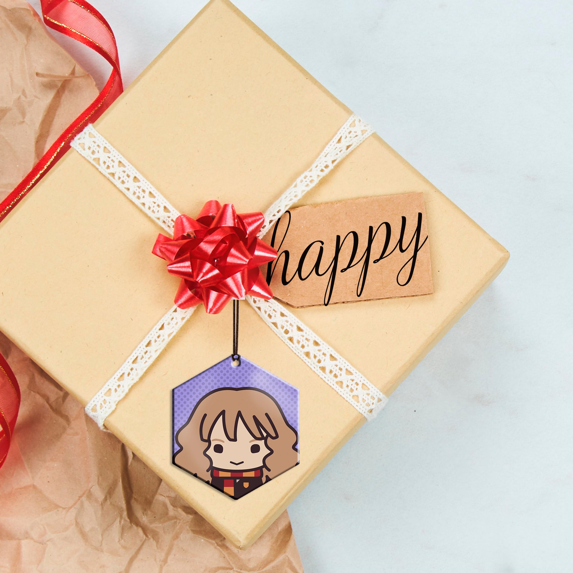 Harry Potter (Hermione Granger - Chibi Cartoon) Hanging Metal Print AMHEX092