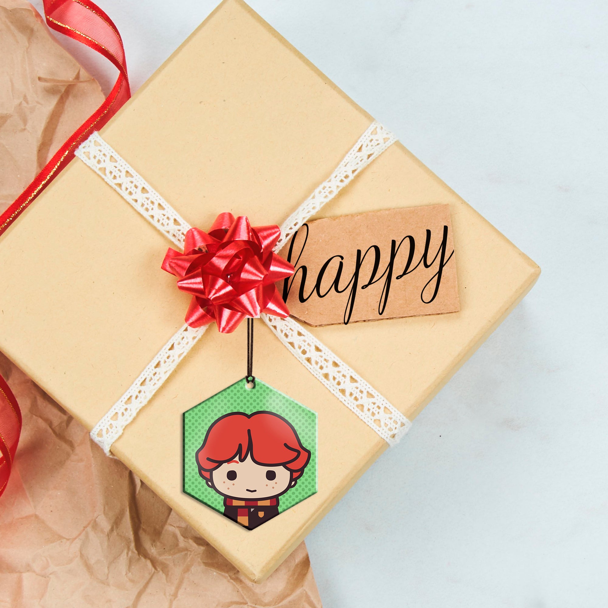 Harry Potter (Ron Weasley - Chibi Cartoon) Hanging Metal Print AMHEX093