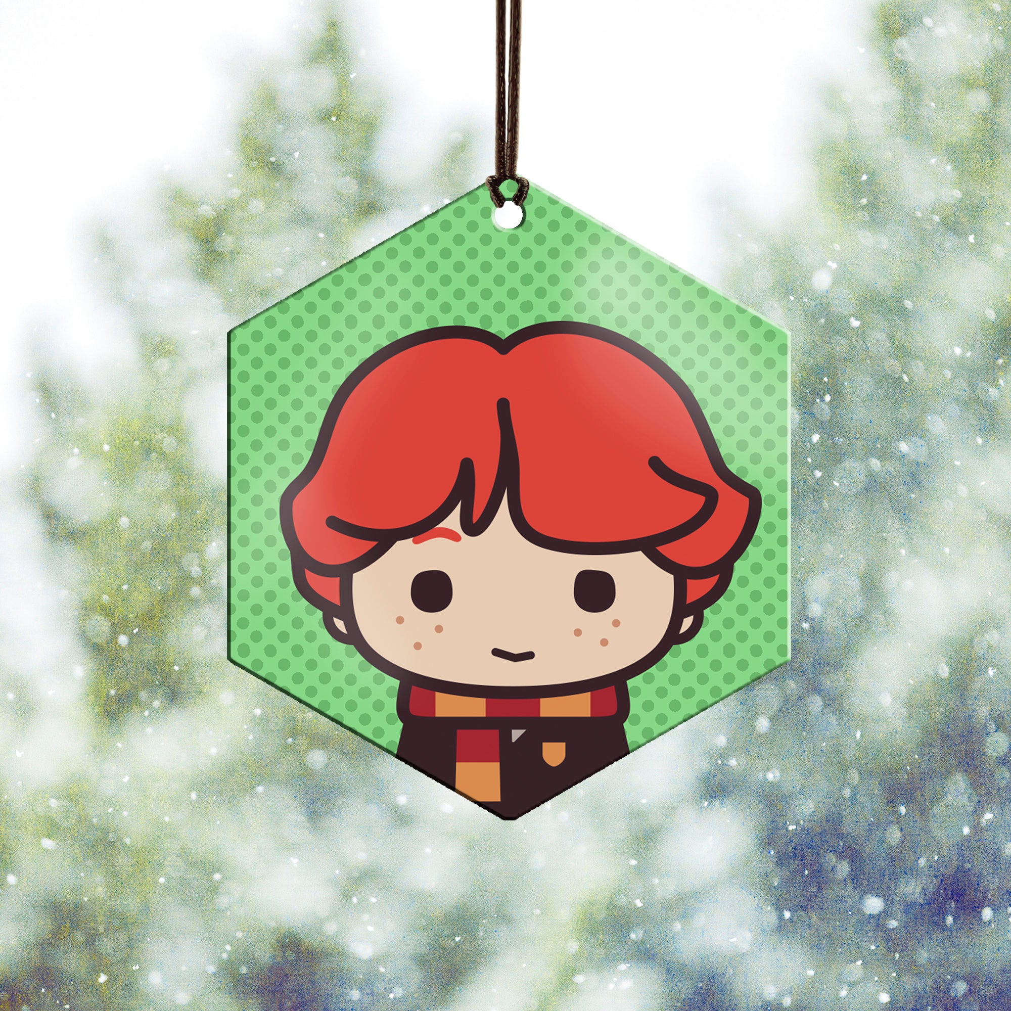 Harry Potter (Ron Weasley - Chibi Cartoon) Hanging Metal Print AMHEX093