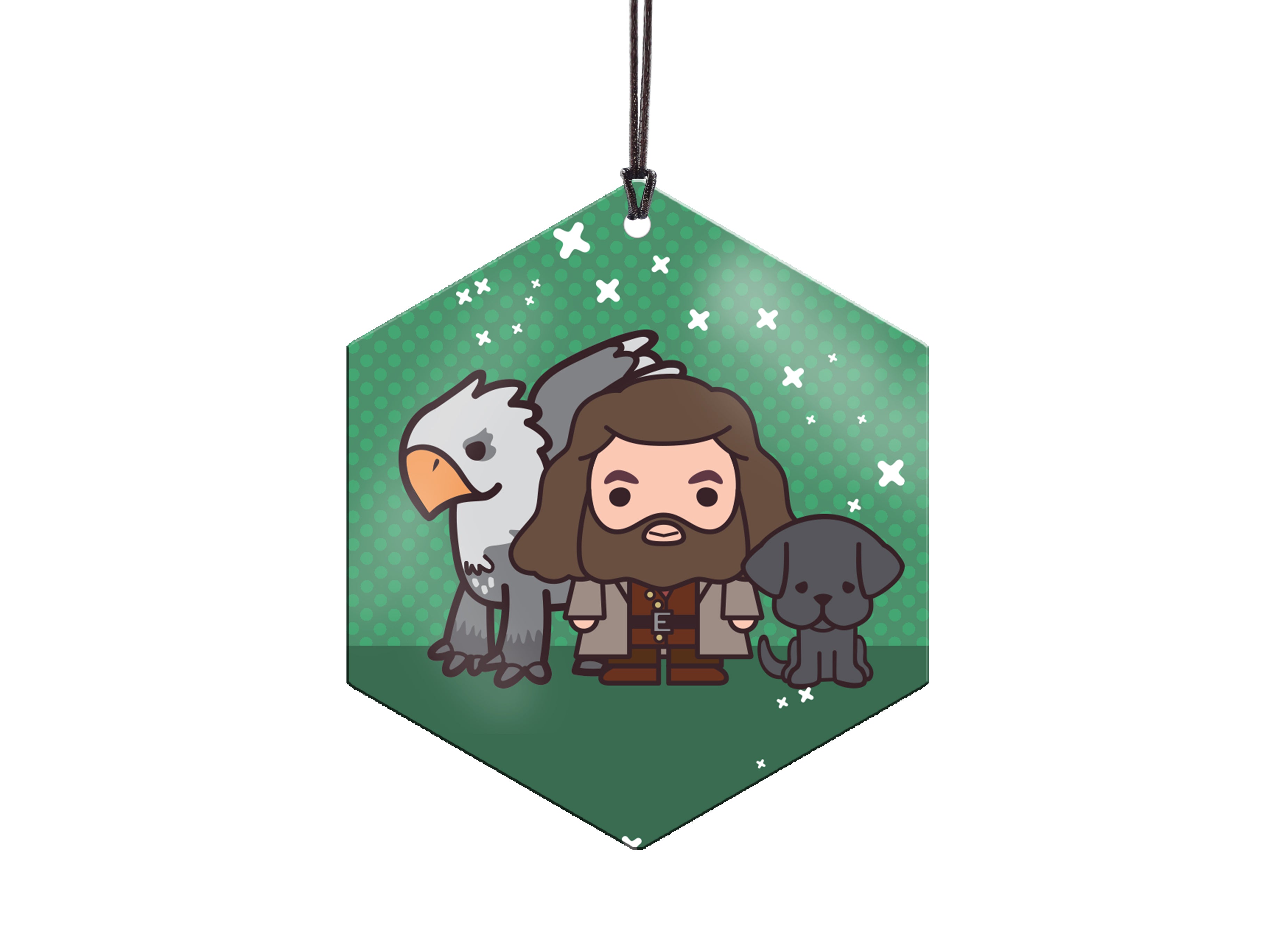 Harry Potter (Hagrid and Friends - Chibi Cartoon) Hanging Metal Print AMHEX097