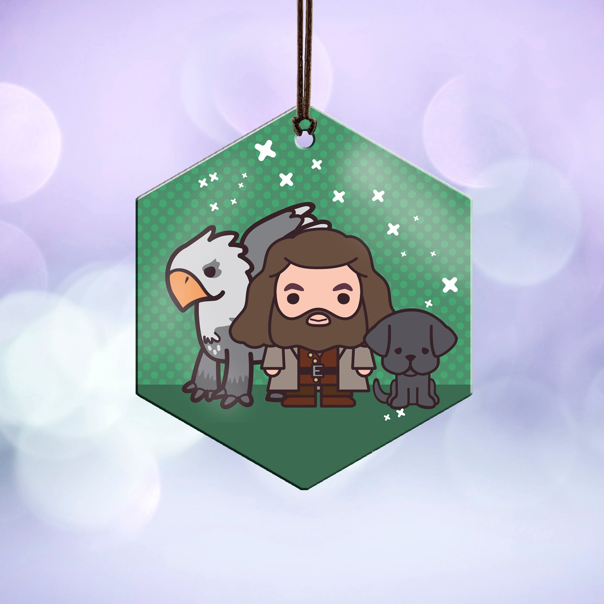 Harry Potter (Hagrid and Friends - Chibi Cartoon) Hanging Metal Print AMHEX097