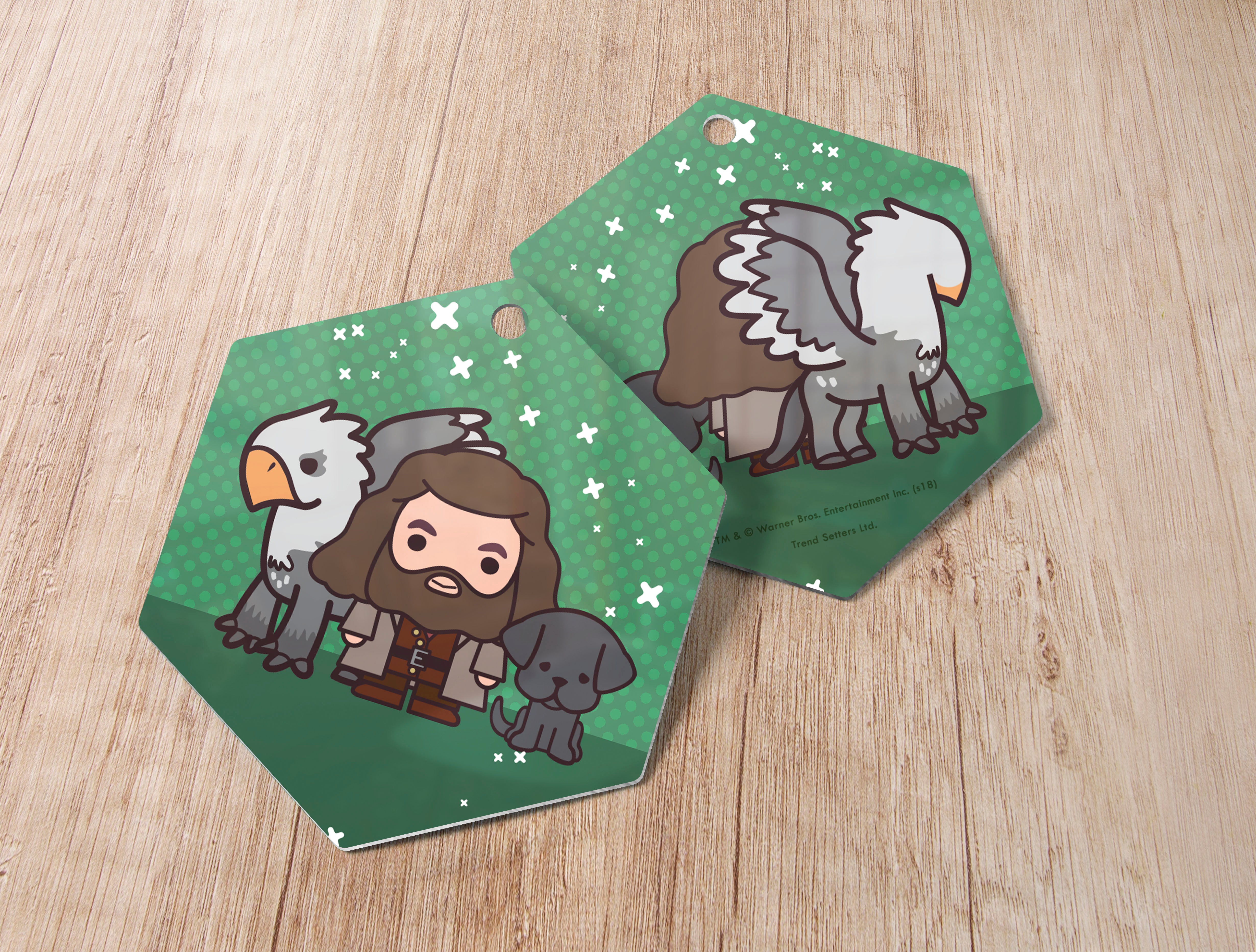 Harry Potter (Hagrid and Friends - Chibi Cartoon) Hanging Metal Print AMHEX097