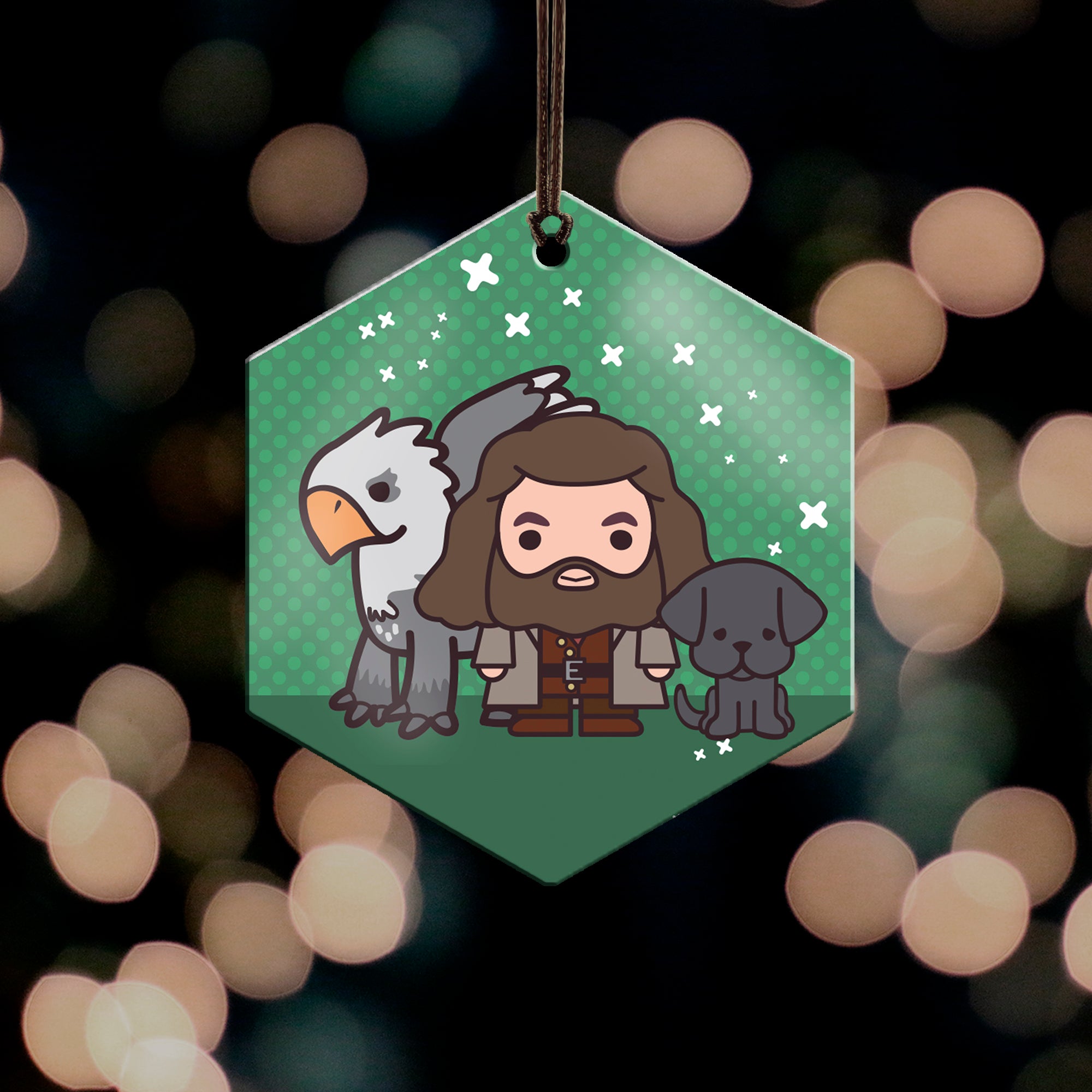 Harry Potter (Hagrid and Friends - Chibi Cartoon) Hanging Metal Print AMHEX097