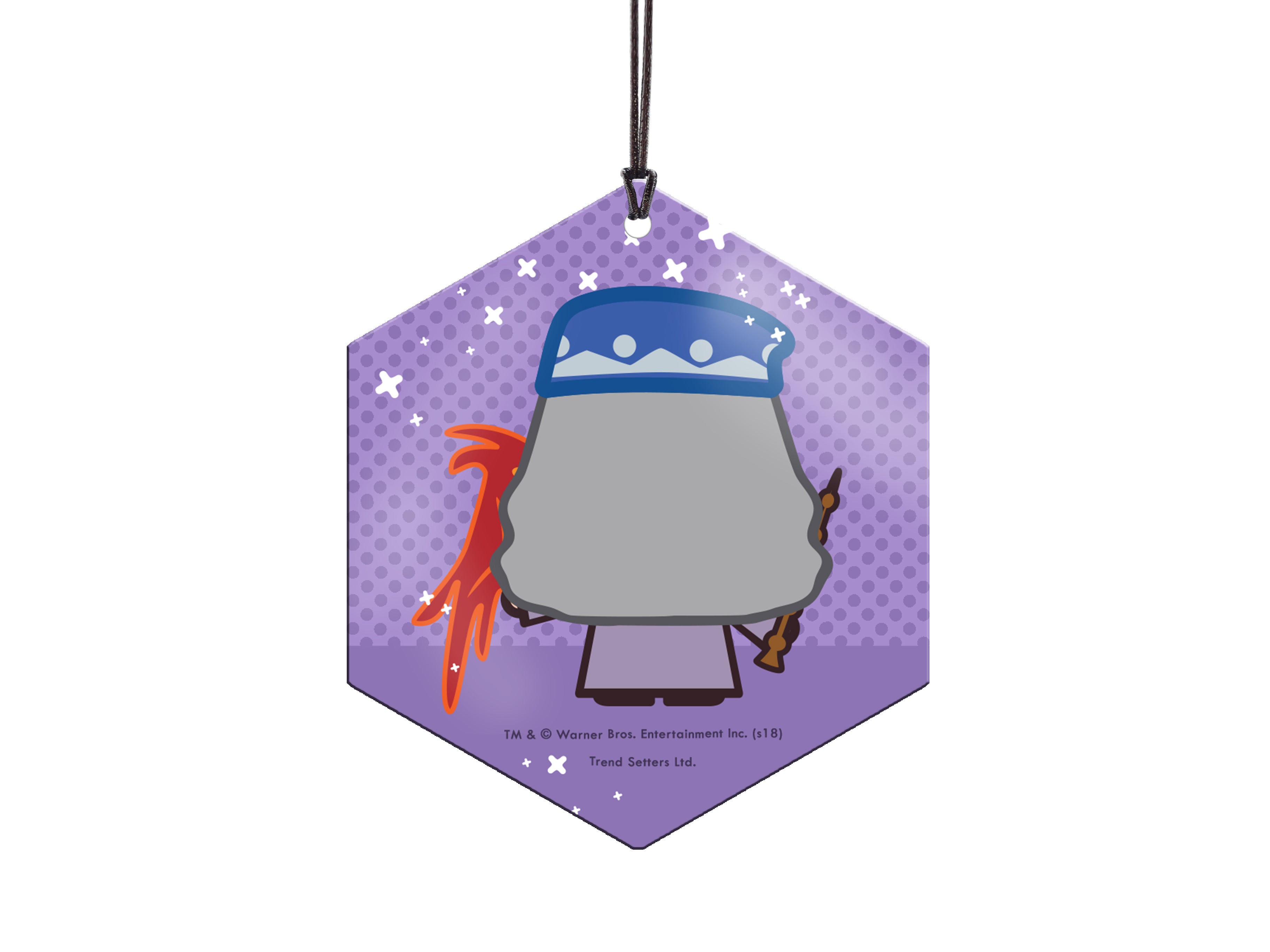 Harry Potter (Dumbledore and Fawkes - Chibi Cartoon) Hanging Metal Print AMHEX098