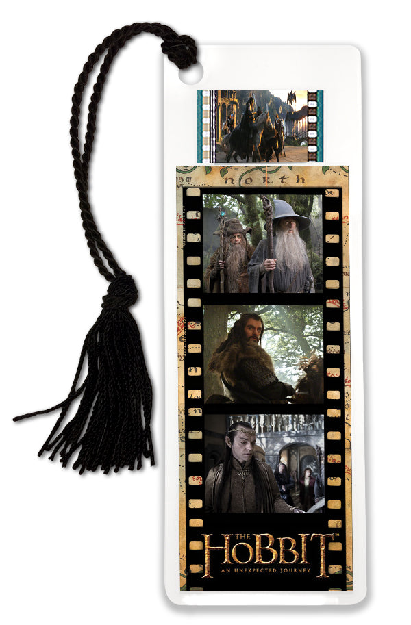 THE HOBBIT: AN UNEXPECTED JOURNEY (Elrond, Thorin, Gandalf) FilmCells™ Bookmark USBM642