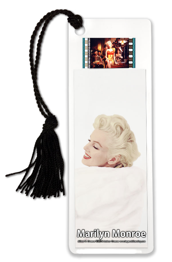 Marilyn Monroe (White Fur) FilmCells™ Bookmark USBM671