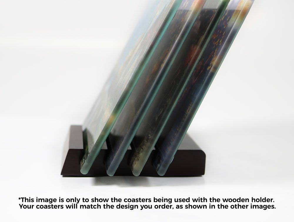 Disney (Cinderella Dancing in the Starlight) StarFire Prints™ Glass Coaster Set of Four SPCSTR754