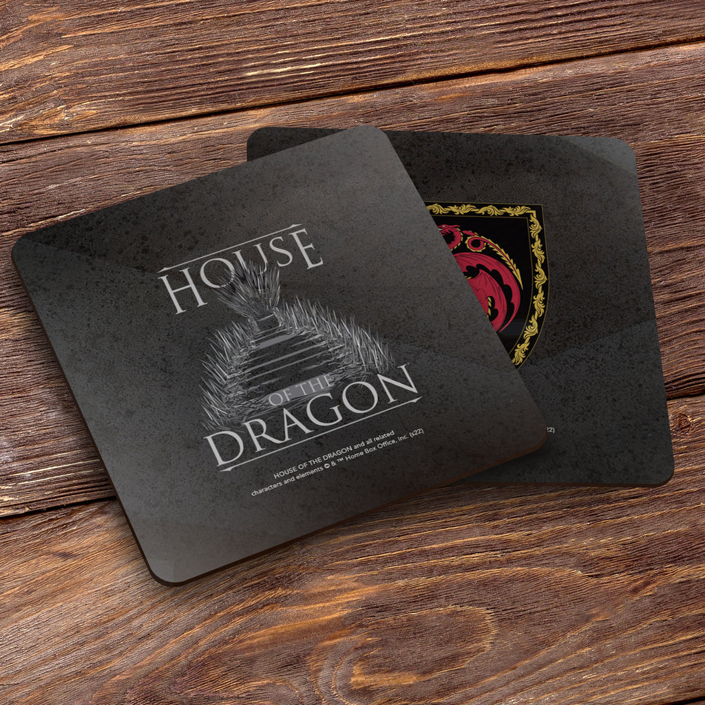 House of the Dragon (Dragon Throne) Hardboard Coaster Set of Four CSTRHRD061