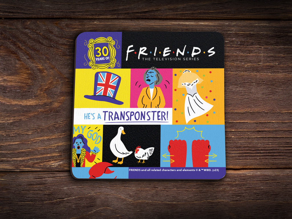 Friends: The Television Show 30th Anniversary (30 Years of Friends) Hardboard Coaster Set of Four CSTRHRD065