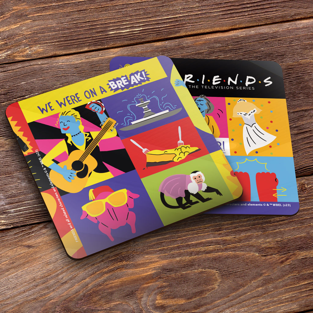 Friends: The Television Show 30th Anniversary (30 Years of Friends) Hardboard Coaster Set of Four CSTRHRD065