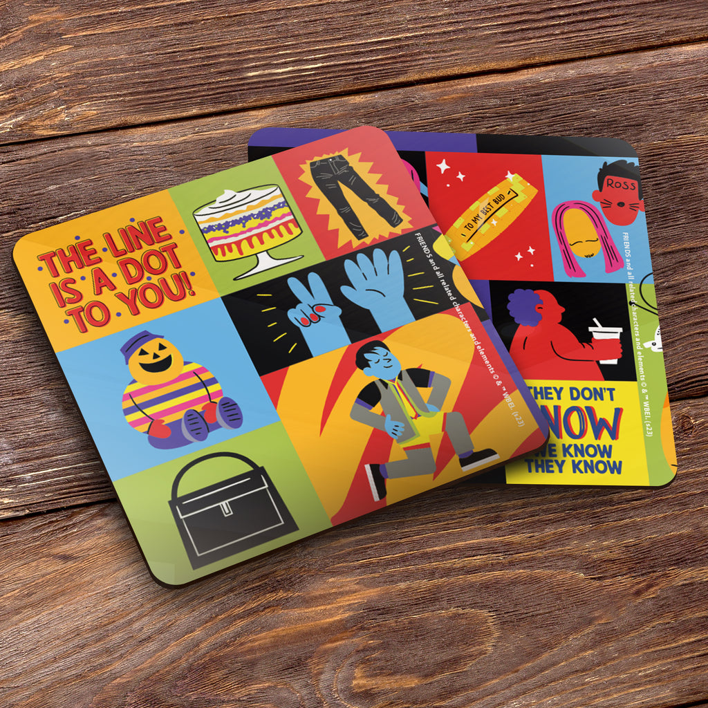 Friends: The Television Show 30th Anniversary (30 Years of Friends) Hardboard Coaster Set of Four CSTRHRD065