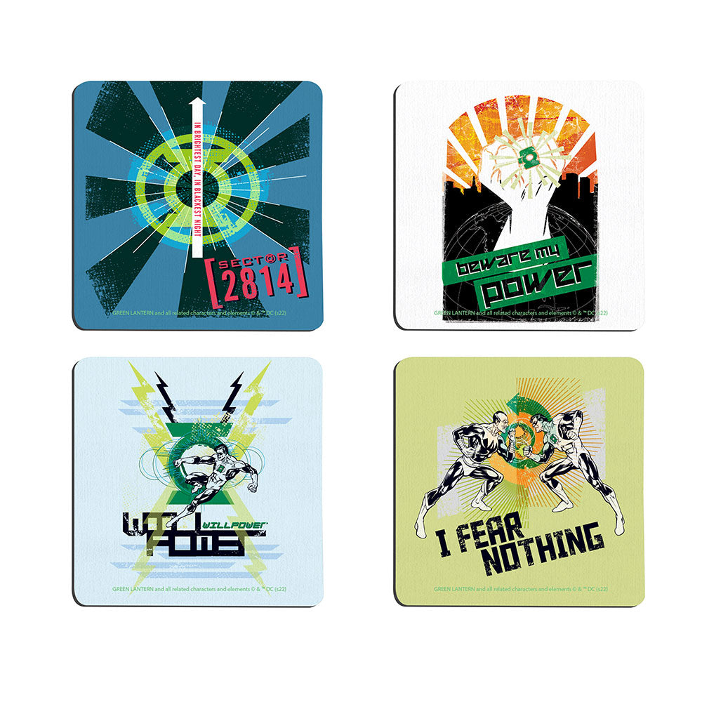DC Comics Green Lantern (Propaganda) Hardboard Coaster Set of Four CSTRHRD066
