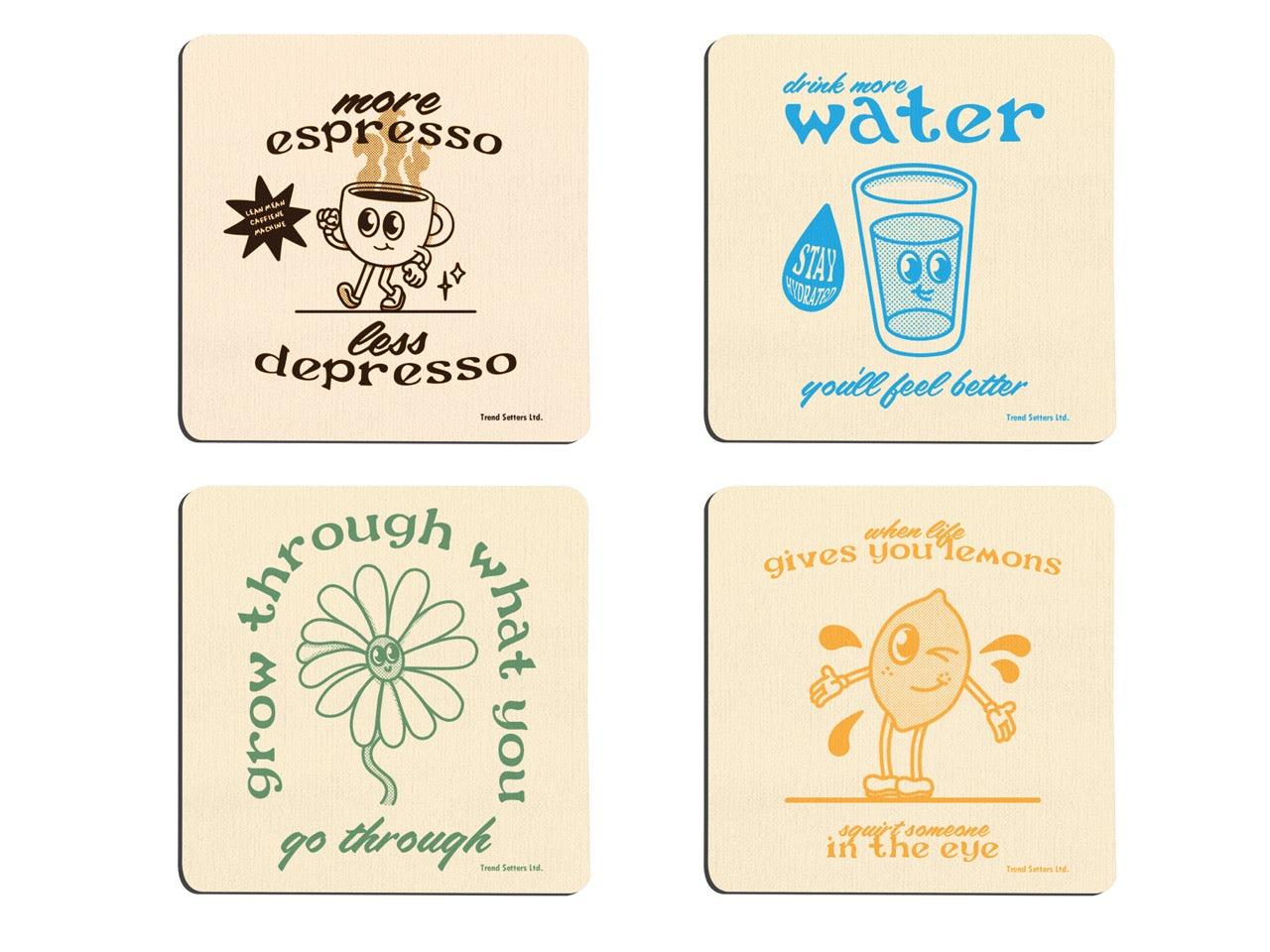 Trend Setters Original (Self Love) Hardboard Coaster Set of Four CSTRHRD074