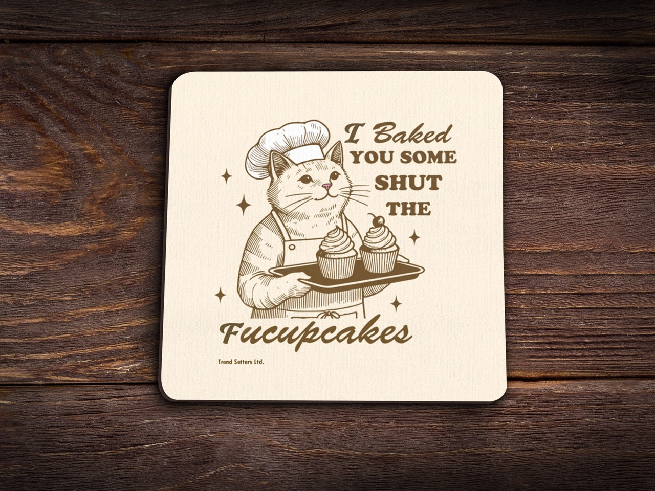 Trend Setters Original (Funny Animal Quotes) Hardboard Coaster Set of Four CSTRHRD075