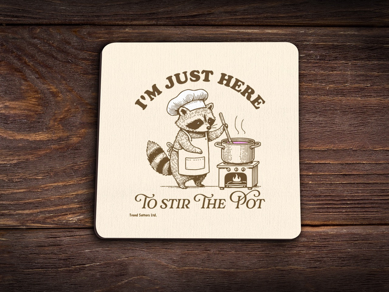 Trend Setters Original (Funny Animal Quotes) Hardboard Coaster Set of Four CSTRHRD075