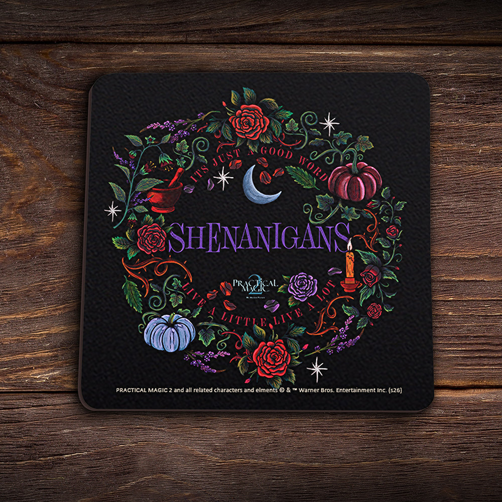 Practical Magic 2 (Witchy Sayings) 3.5" x 3.5" Hardboard Coaster Set of Four CSTRHRD079