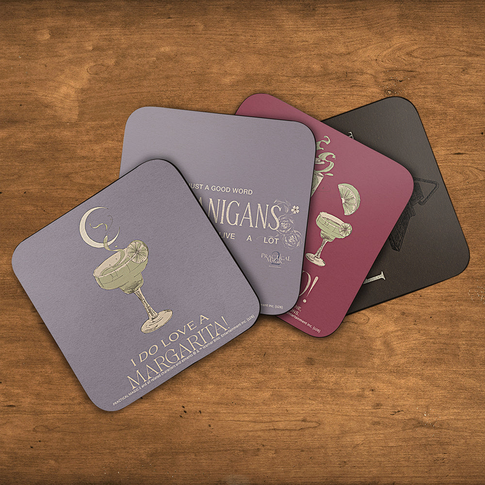 Practical Magic 2 (Witchy Drinks) 3.5" x 3.5" Hardboard Coaster Set of Four CSTRHRD080