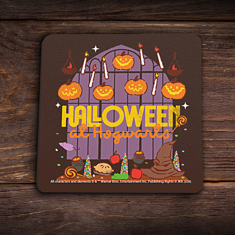 Harry Potter (Autumn and Halloween) 3.5" x 3.5" Hardboard Coaster Set of Four CSTRHRD081