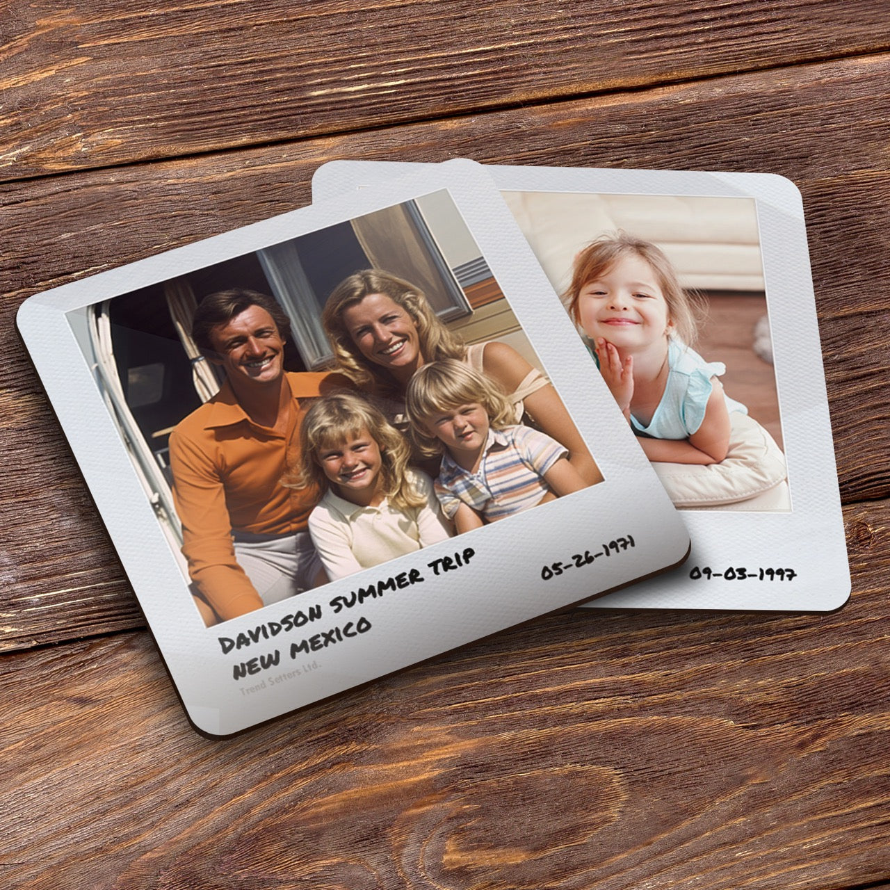 Trend Setters Original (Picture Memories - Personalized) Hardboard Coaster Set of Four CSTRHRDU067