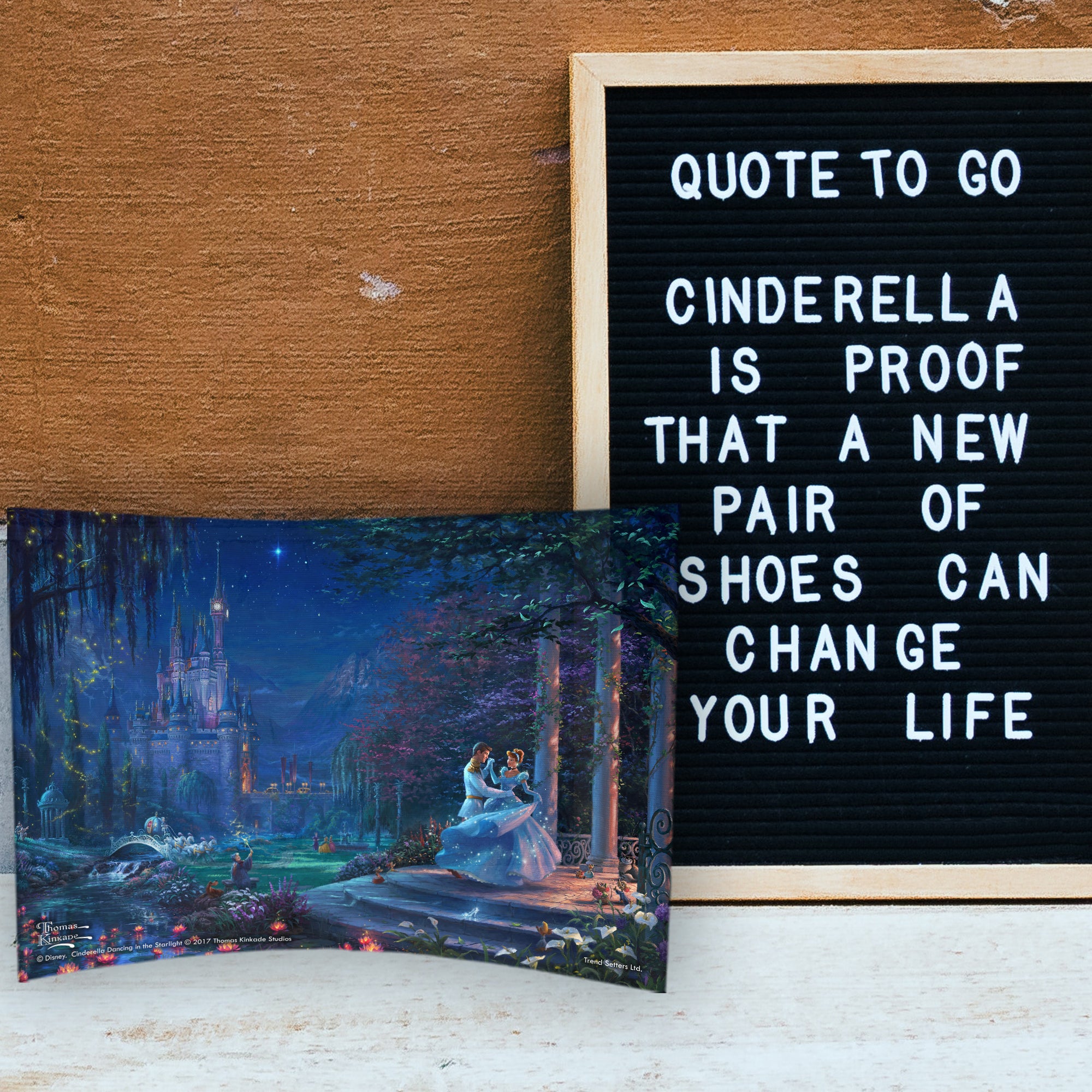 Disney (Cinderella Dancing in the Starlight) 10" x 7" Curved Acrylic Print ACP1007CUR164