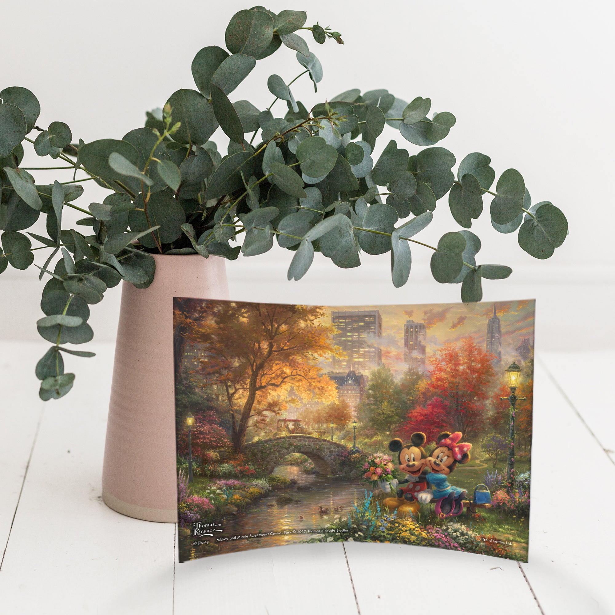 Disney (Mickey and Minnie Sweetheart Central Park) 10" x 7" Curved Acrylic Print ACP1007CUR307