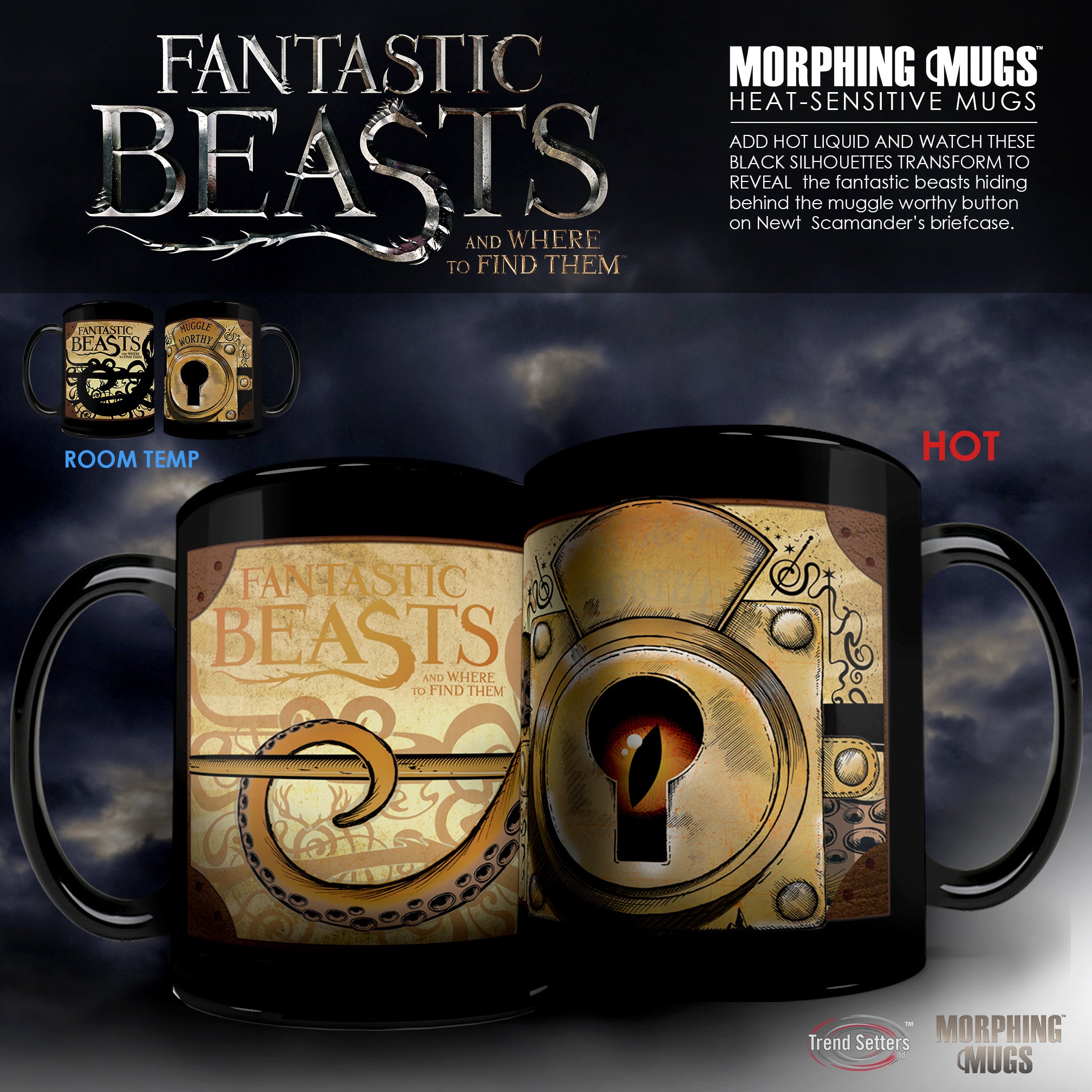 Fantastic Beasts and Where to Find Them (Muggle Worthy) Morphing Mugs® Heat-Sensitive Clue Mug MMUGC517