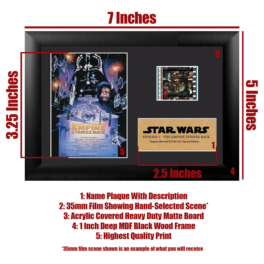 Star Wars Episode V The Empire Strikes Back Minicell FilmCells Framed Desktop Presentation USFC2405