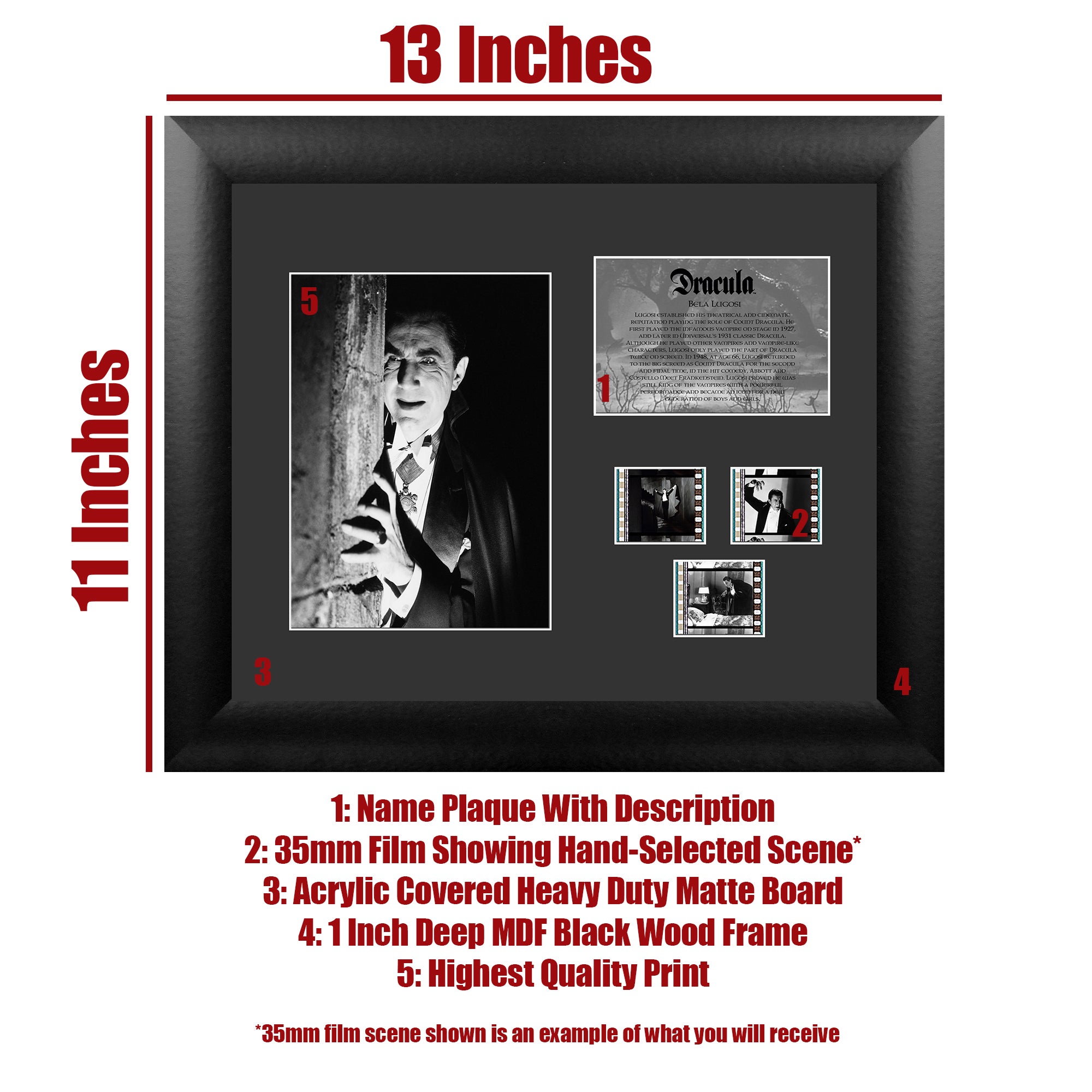 Dracula (Bela Lugosi - 1931) (S3) Limited Edition Double FilmCells Presentation USFC2419