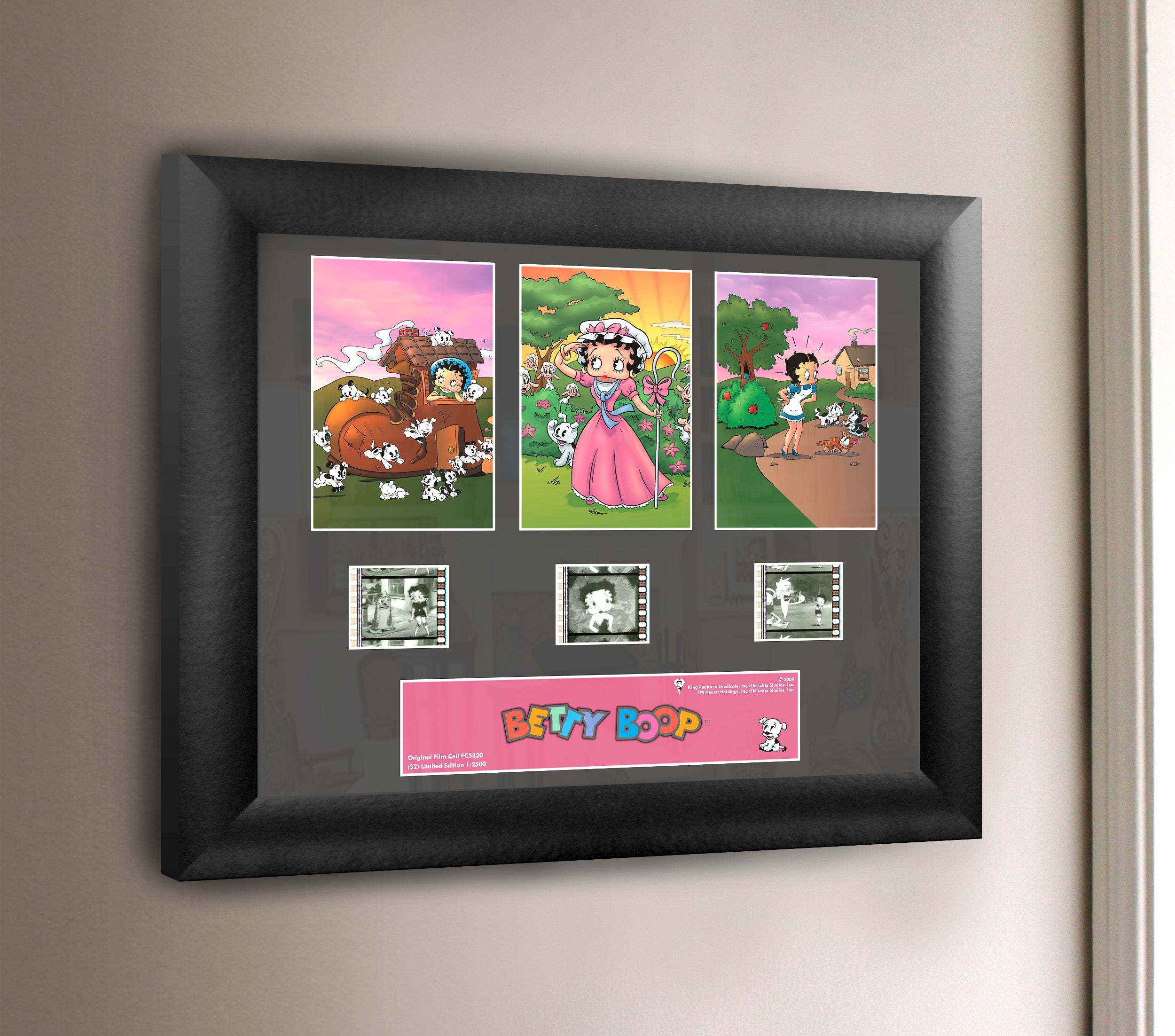 Betty Boop (Nursery Rhymes) Limited Edition 3 Cell Standard FilmCells Wall Art Presentation USFC5320