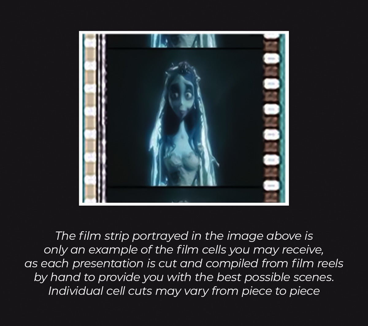 Tim Burtons Corpse Bride (Keyboard) Minicell FilmCells Framed Desktop Presentation  USFC5487