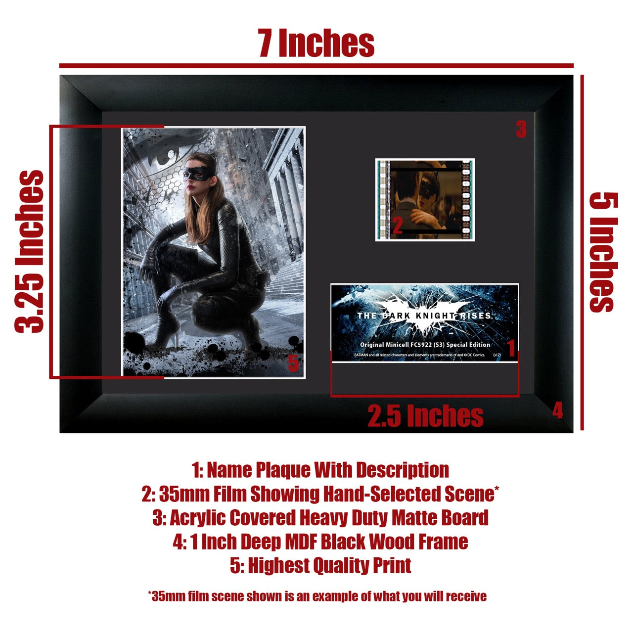 Batman: The Dark Knight Rises (Catwoman Gotham) Minicell FilmCells Framed Desktop Presentation USFC5922