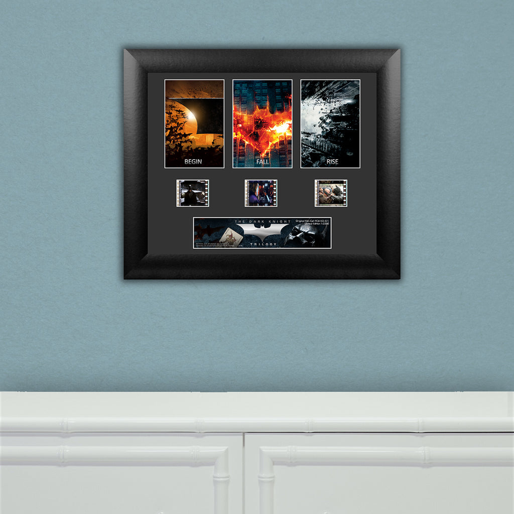 Batman The Dark Knight Trilogy (S1) Limited Edition 3 Cell Standard FilmCells Wall Art Presentation USFC6152