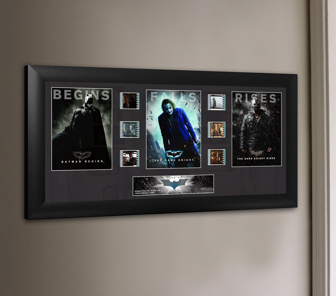 Batman: The Dark Knight Trilogy (Rise and Fall) Limited Edition Trio Framed FilmCells Presentation USFC6225
