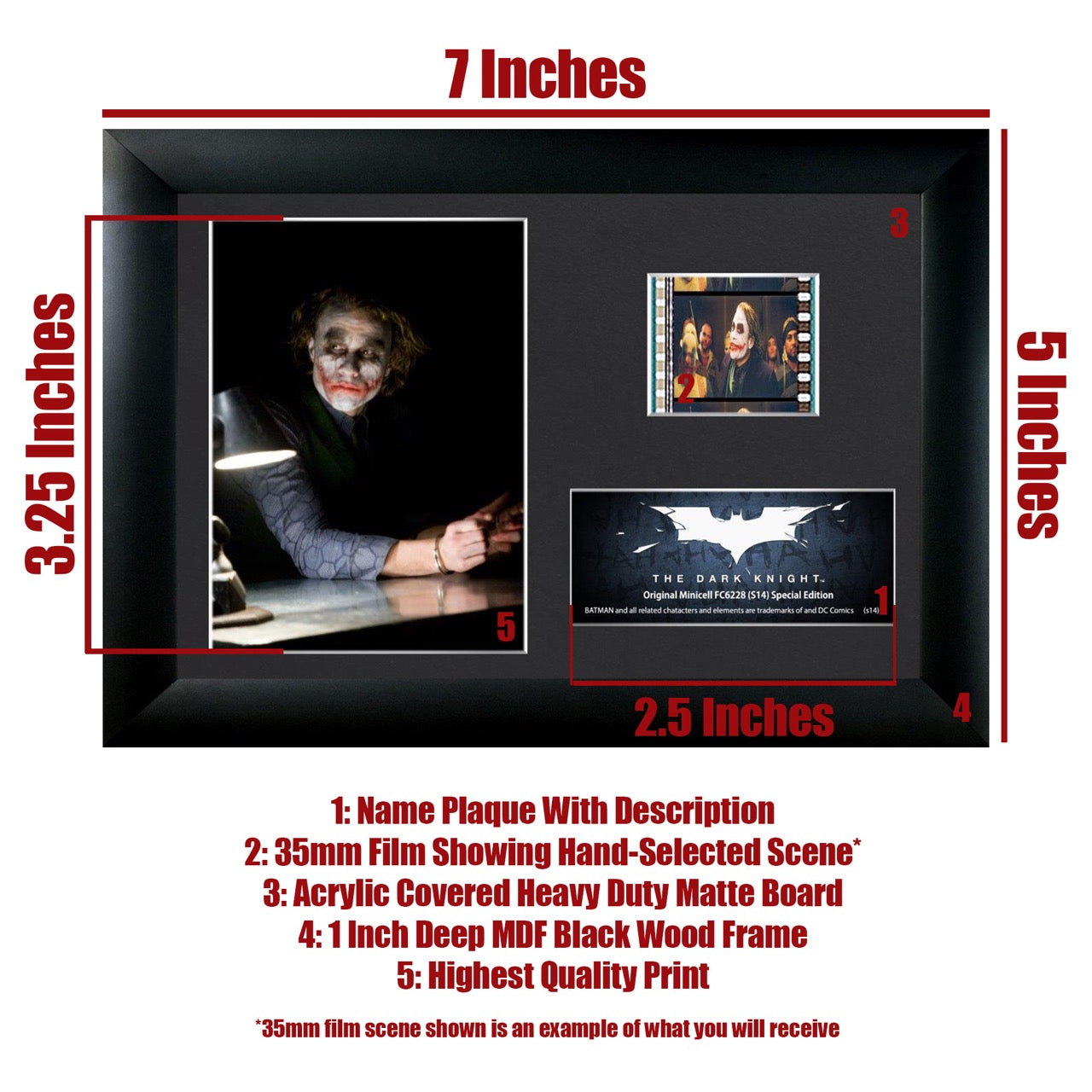 Batman: The Dark Knight (s14) Minicell FilmCells Framed Desktop Presentation USFC6228
