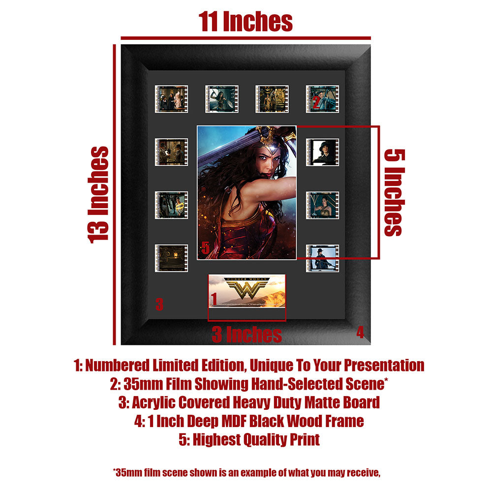 Wonder Woman (S1) Mini Montage Framed FilmCells Presentation USFC6364