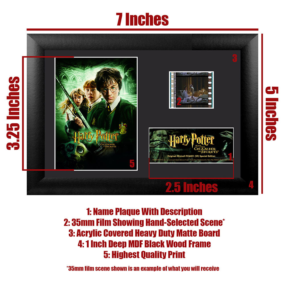 Harry Potter and the Chamber Of Secrets (Movie Poster) Minicell FilmCells Framed Desktop Presentation USFC6401