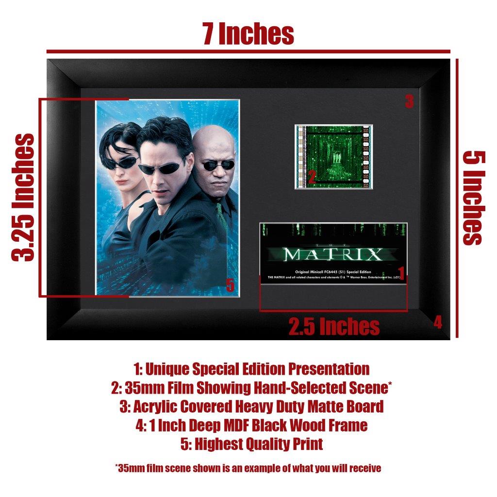 The Matrix (S1) Minicell FilmCells Framed Desktop Presentation USFC6445