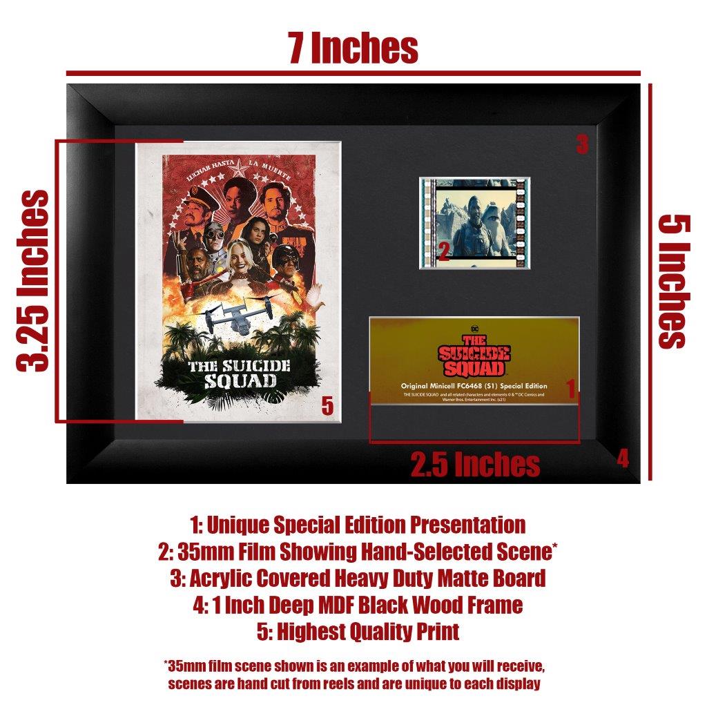 The Suicide Squad S1) Minicell FilmCells Framed Desktop Presentation USFC6468