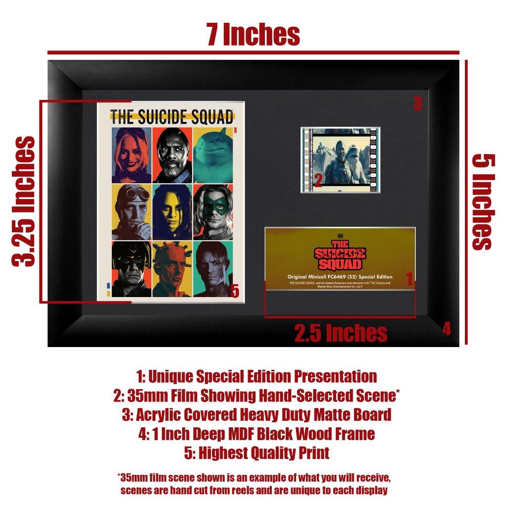 The Suicide Squad (S2) Minicell FilmCells Framed Desktop Presentation USFC6469